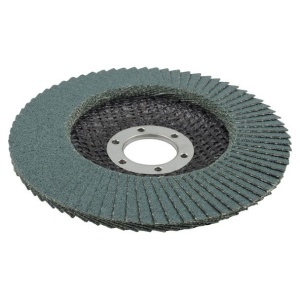 Disc lamelar Wolfcraft 5652000, granulatie 80, profil convex, zirconiu, 115X22.23 mm - Img 1