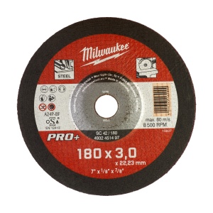 Disc pentru metal convex MILWAUKEE PRO+ 180x3 mm
