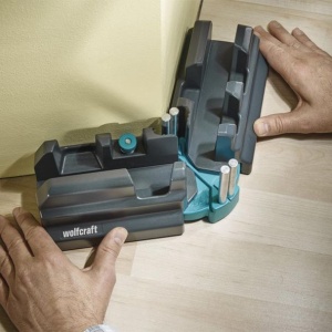 Echer reglabil cu dispozitiv de ghidaj pentru taiere Wolfcraft 6948200, inaltime maxima plinte 100 mm - Img 8