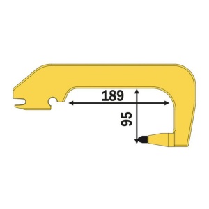 Electrod drept pentru sudura in puncte Telwin 690132, lungime 18 mm