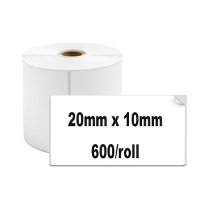 Etichete termice 20 x 10 mm plastic alb pentru imprimanta AIMO Phomemo M110 M200 M220 600 etichete - Img 2