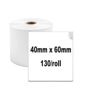 Etichete termice 40 x 60 mm plastic alb pentru imprimanta AIMO Phomemo M110 M200 M220 130 etichete - Img 2