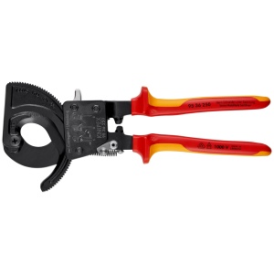 Foarfeca cu clichet pentru cabluri, izolata la 1000 V, KNIPEX, 250 mm - Img 3