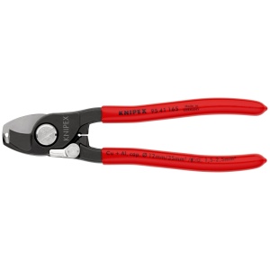 Foarfeca de taiat cablu si dezizolat, cu arc, KNIPEX, 165 mm - Img 3