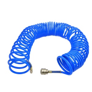 Furtun de aer spiralat 10m, 6x8mm, nylon, cu cuple rapide - Img 2