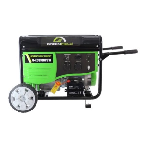 Generator de curent pe benzina Greenfield G-EC6100PEW, portabil, monofazat, 4.5 kVA, 4.5 kW, pornire electrica, roti de transport - Img 2