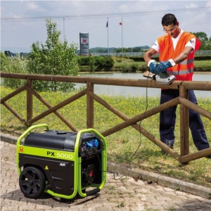 Generator de curent pe benzina PRAMAC PX5000, portabil, monofazat, 4.2 kVA, 3.8 kW - Img 2