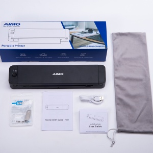 Imprimanta termica portabila full A4 AIMO P832, 300 dpi, conectare Bluetooth sau Type C, acumulator Li-Ion 2000 mAh, compatibila IOS, Android, MAC sau Windows - Img 2