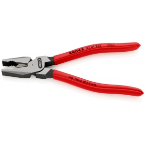 KNIPEX 02 01 200 Patenti Combi cu parghie mare acoperite cu plastic vopsit negru 200 mm - Img 2