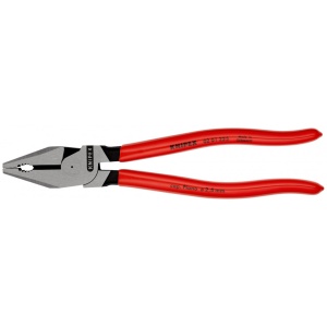 KNIPEX 02 01 225 Patenti Combi cu parghie mare acoperite cu plastic vopsit negru 225 mm - Img 3