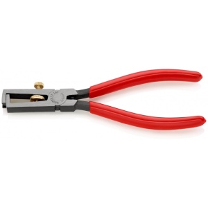 KNIPEX 11 01 160 Clește dezizolator Cu arc de deschidere, universal acoperite cu plastic vopsit negru 160 mm