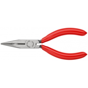 KNIPEX 25 01 140 Clește plat-rotund cu tăiș (patent cu cioc drept) acoperite cu plastic vopsit negru 140 mm - Img 3