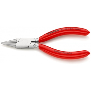 KNIPEX 37 43 125 Clește de prindere pentru mecanică fină acoperite cu plastic cromat 125 mm