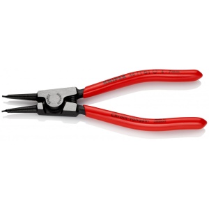 KNIPEX 46 11 G1 clește pentru inele de siguranță pentru inele de prindere pe axuri acoperite cu plastic vopsit negru 140 mm - Img 3