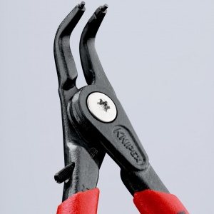 KNIPEX 49 41 A11 clește de precizie pentru inele de siguranță pentru inele exterioare pe axuri acoperit cu material plastic aderent bonderizat în culoarea gri 130 mm - Img 5