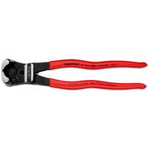 KNIPEX 61 01 200 Tăietor frontal pentru bolțuri cu transmisie mare a forței acoperite cu plastic vopsit negru 200 mm - Img 3