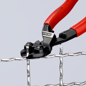 KNIPEX 71 21 200 CoBolt® Tăietor compact pentru bolțuri acoperite cu plastic vopsit negru 200 mm - Img 6