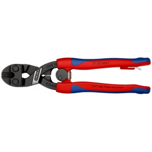 KNIPEX 71 22 200 T CoBolt® Tăietor compact pentru bolțuri cu manşoane suple, multicomponent, cu cârlig de fixare integrat pentru montarea unei siguranţe împotriva căderii vopsit negru 200 mm - Img 4