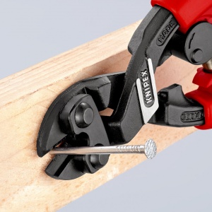 KNIPEX 71 22 200 T CoBolt® Tăietor compact pentru bolțuri cu manşoane suple, multicomponent, cu cârlig de fixare integrat pentru montarea unei siguranţe împotriva căderii vopsit negru 200 mm - Img 5