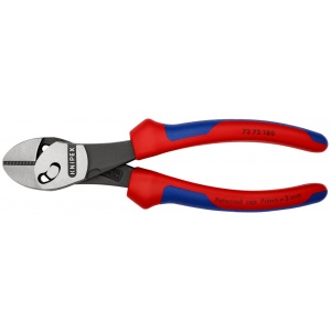 KNIPEX 73 72 180 BK TwinForce® Șfic de tăiere ultraperformant cu manşoane multicomponent vopsit negru 180 mm (carton cu autoservire/în blister) - Img 3