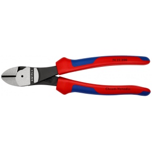 KNIPEX 74 22 200 Șfic de forță cu manşoane multicomponent vopsit negru 200 mm - Img 3