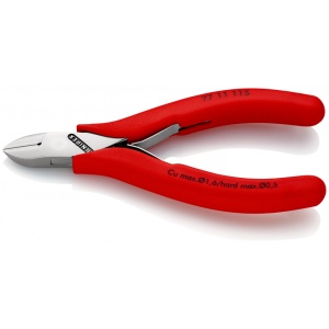 KNIPEX 77 11 115 Șfic pentru instalații electronice acoperit cu material plastic aderent 115 mm - Img 1