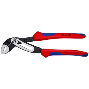 KNIPEX 88 02 180 Alligator® Cleşte pentru pompe de apă cu manşoane multicomponent vopsit negru 180 mm - Img 3