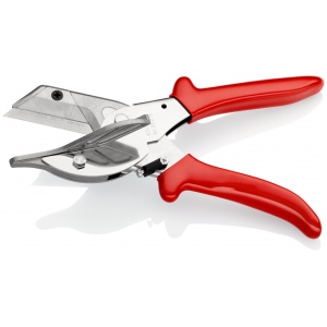 KNIPEX 94 35 215 foarfece de teșit pentru profile din plastic și cauciuc cu învelișuri din plastic cromat 215 mm - Img 2