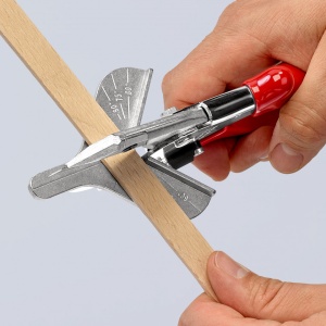 KNIPEX 94 35 215 foarfece de teșit pentru profile din plastic și cauciuc cu învelișuri din plastic cromat 215 mm - Img 8