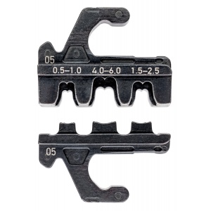 KNIPEX 97 39 05 adaos de sertizare pentru fişe deschise, neizolate (4,8 + 6,3 mm lăţime fişă)