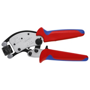 KNIPEX 97 53 19 Twistor T clește de sertizat ferule, cu autoreglaj cu cap de sertizare rotativ cu manşoane multicomponent cromat 200 mm - Img 3