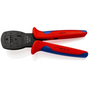 KNIPEX 97 54 26 Clește de sertizare pentru fișe miniaturale Sertizare paralelă Pentru sertizarea de fişe din seria Mini-Fit® de la Molex LLC cu manşoane multicomponent brunat 190 mm - Img 1
