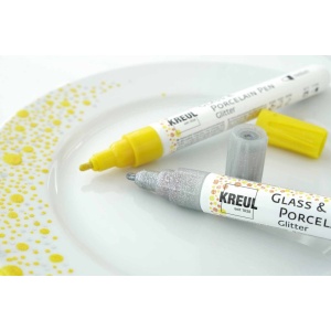 KREUL Glass & Porcelain Pen Glitter Medium 5/set - Img 3