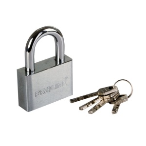 LACAT SECURIZAT CU TIJA EXTERNA CURBATA 50 MM - Img 1