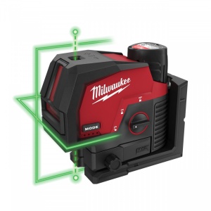 Laser M12™ cu linie transversală verde cu puncte de verticală Milwaukee