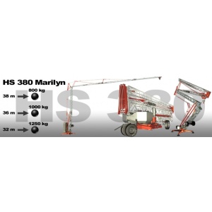 Macara autoridicatoare GRU DALBE HS380 Marilyn H maxim 29.1 m L brat 38 m sarcina maxima 4000 kg