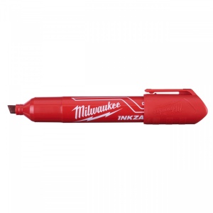 Marker INKZALL™ roșu cu vârf lat - mărimea L