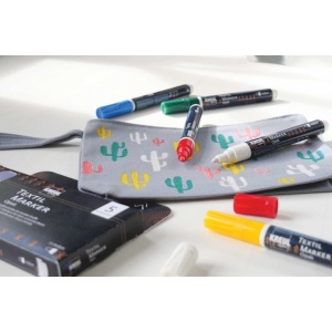 Marker pentru textile Opak Kreul vârf Mediu 5 buc/set - Img 2