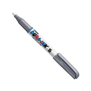 Marker permanent cu cerneală pentru marcaje fine, DURA-INK 15, argintiu