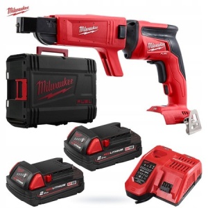Masina de insurubat pentru gips carton Milwaukee FUEL M18 FSGC-202X, livrata cu acumulatori, valiza - Img 1