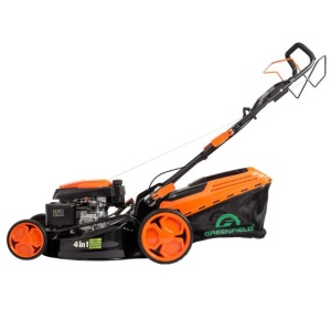 Masina de tuns gazonul cu autopropulsie Greenfield G-MTG532ARW-T8, 4. 4 cp, benzina, 173 cmᶟ, 52.5 cm , 7 trepte taiere, 60 l sac colector - Img 4