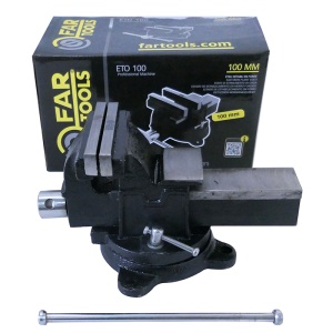Menghina de banc rotativa Far Tools ETO100, 100mm - Img 2