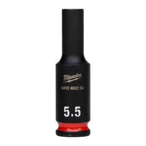 MILWAUKEE, CHEI TUBULARE DE IMPACT SHOCKWAVE™ IMPACT DUTY, 5.5 MM 1/4" IMPACT SOCKET DEEP - 1 PC - Img 1