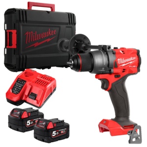 Milwaukee MAȘINĂ DE GĂURIT M18 FUEL™, M18 FDD3-502X, 2 ACUMULATORI, INCARCATOR, CUTIE HD - Img 1