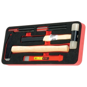 Modul 7 scule MOB OSC 7 cu ciocan coada lemn si accesorii
