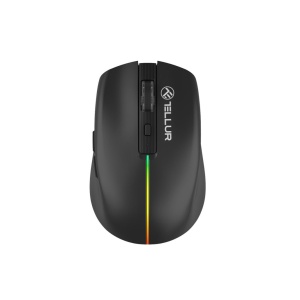 Mouse wireless Tellur, Silent Click, Negru - Img 1