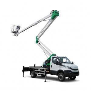 Nacela cu brat telescopic dublu articulat, pe autosasiu, COMET Euro Sky 28/2/14 HQ H 28m L 14m 250KG - Img 1