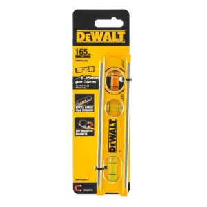 Nivela torpedo Dewalt DWHT42525-0, 16.5 cm, 3 fiole, magnetica - Img 3