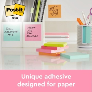 Notes adeziv 76 x 76 mm 450 file cub neon Post-it 3M - Img 5