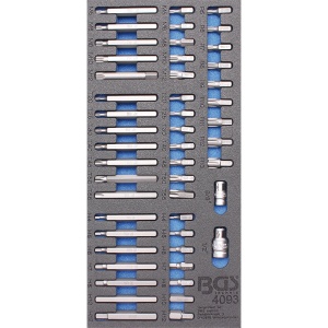 Organizator pentru carucior BGS, 49 varfuri combinate, 1/3 sertar - Img 1